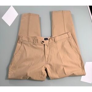 Blackberrys Alph Stretch Chino Pants Mens Khaki Straight Leg Preppy - 38x28